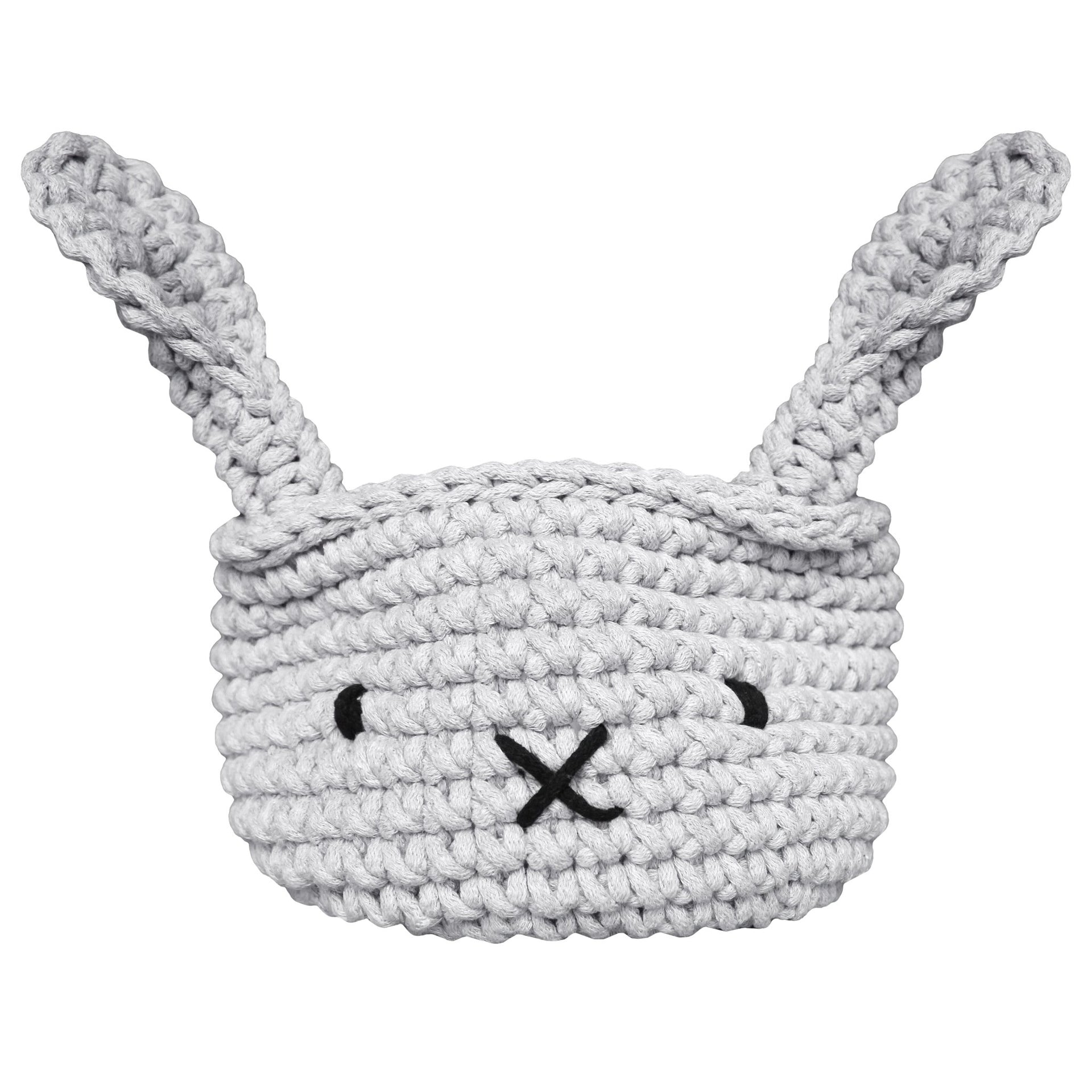 Bunny Basket LIGHT GREY - Zuri House