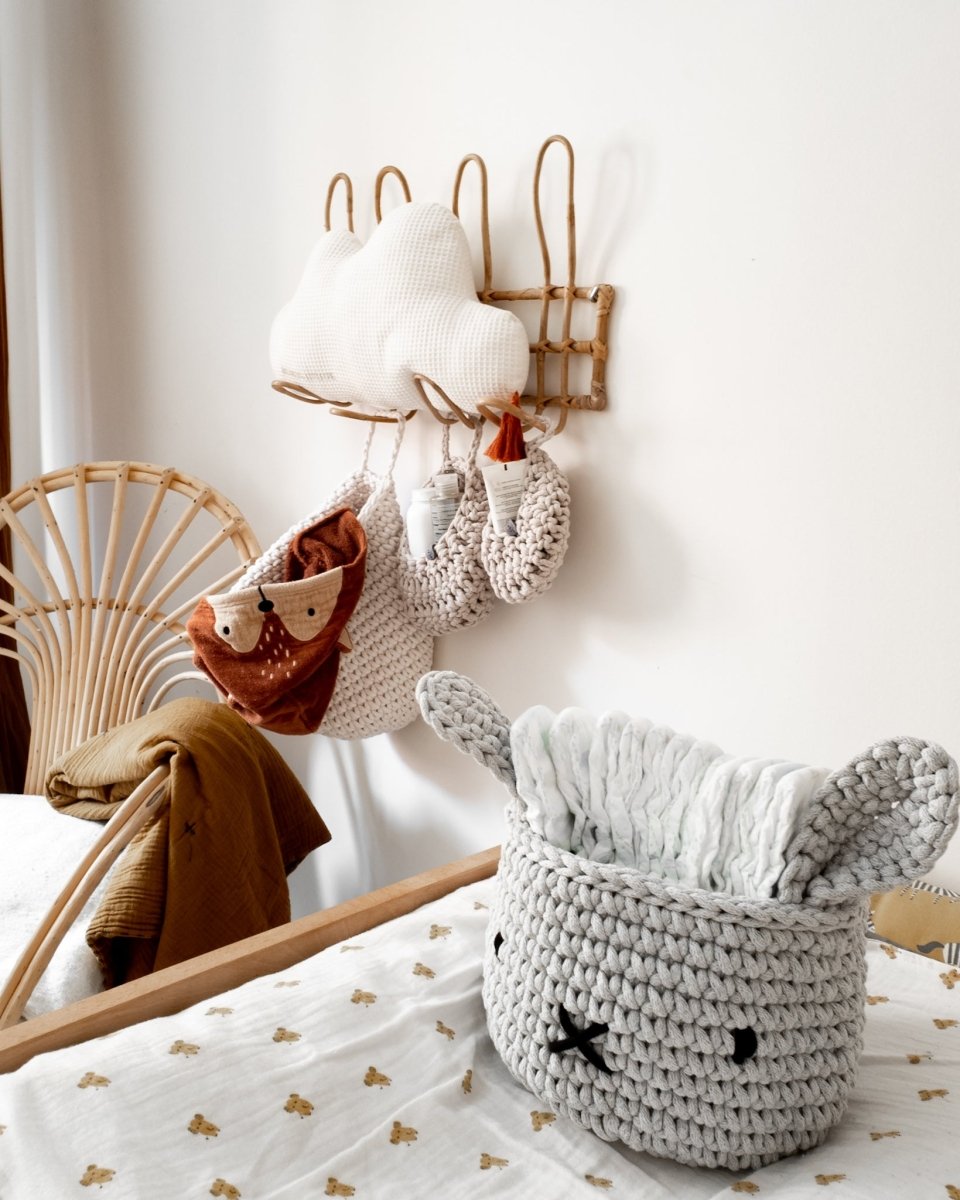 Bunny Basket | LIGHT GREY - Zuri House