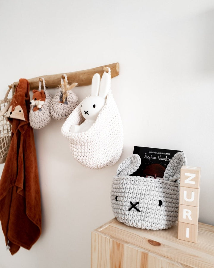 Bunny Basket | LIGHT GREY - Zuri House