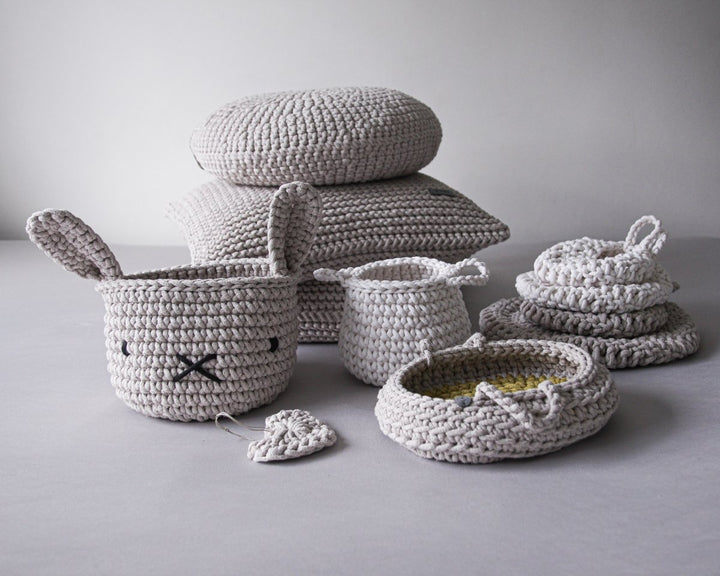 Bunny Basket | OATMEAL - Zuri House