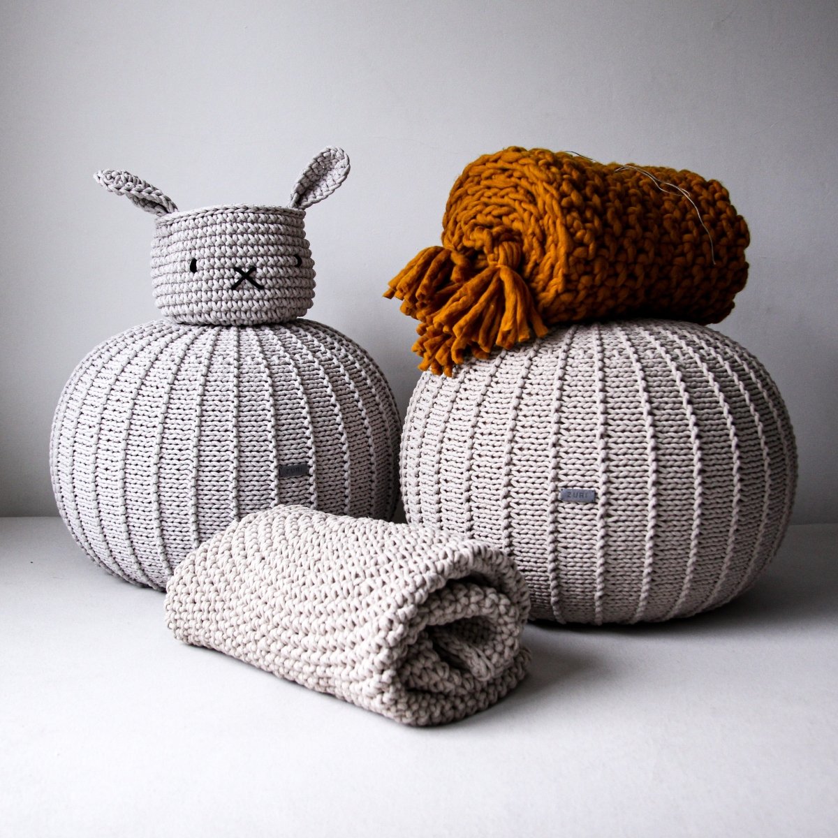 Bunny Basket | OATMEAL - Zuri House