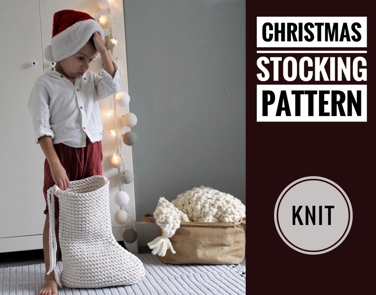 Christmas Stocking - Knitting Pattern - Zuri House