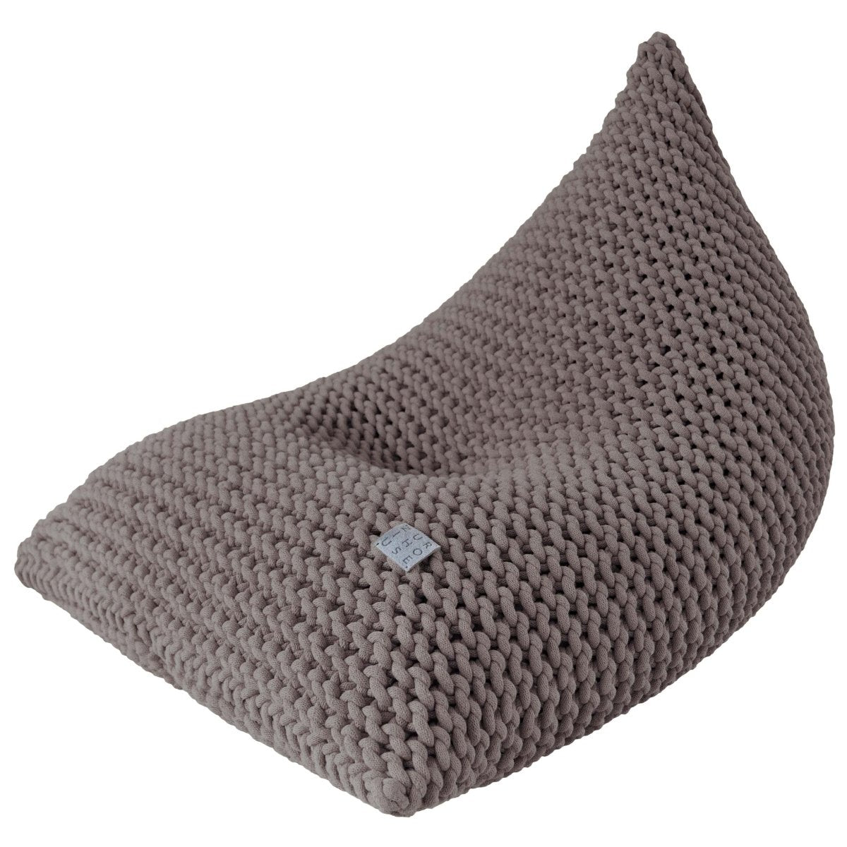 Chunky knitted bean bag | MOCHA - Zuri House