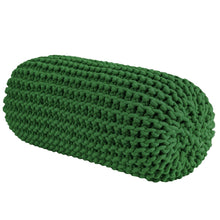 Chunky knitted bolster footrest | AVOCADO - Zuri House