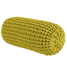 Chunky knitted bolster footrest | GOLDEN KIWI - Zuri House