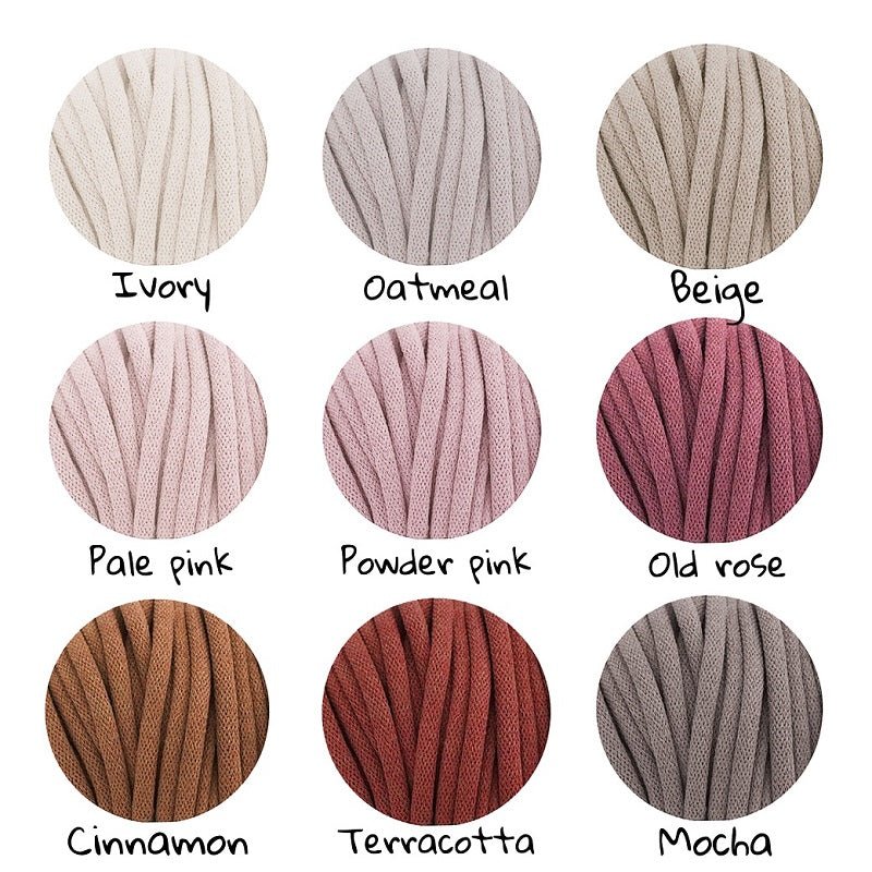 Chunky knitted bolster footrest | OLD ROSE - Zuri House