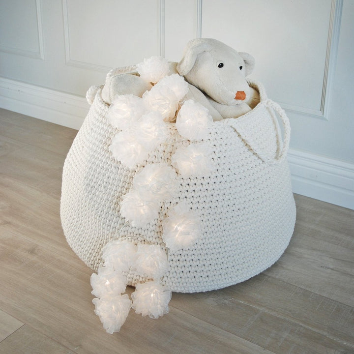 Crochet basket, size XL | IVORY - Zuri House