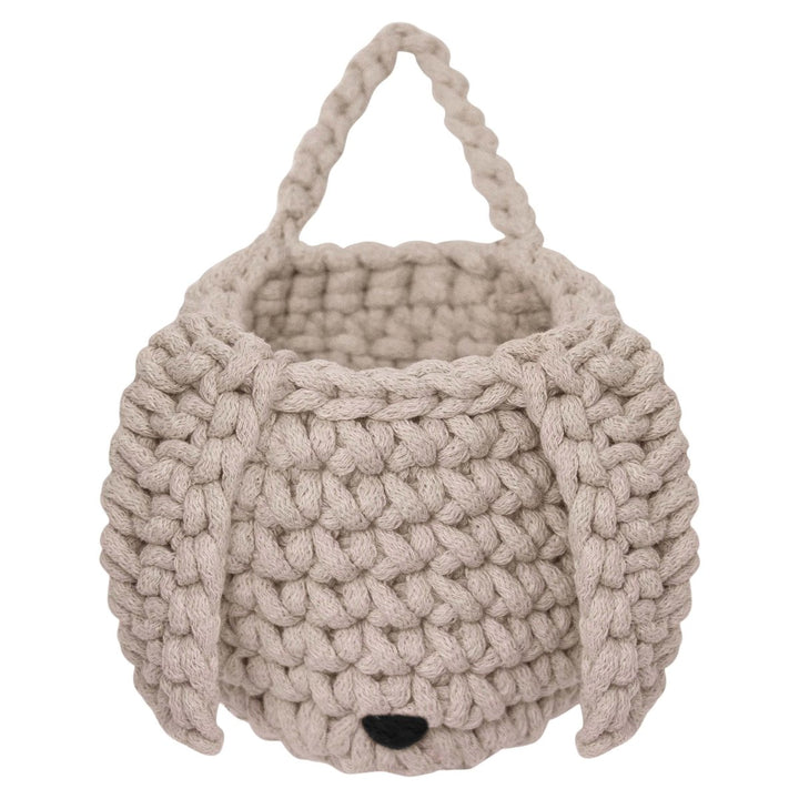 Crochet bunny basket | BEIGE - Zuri House