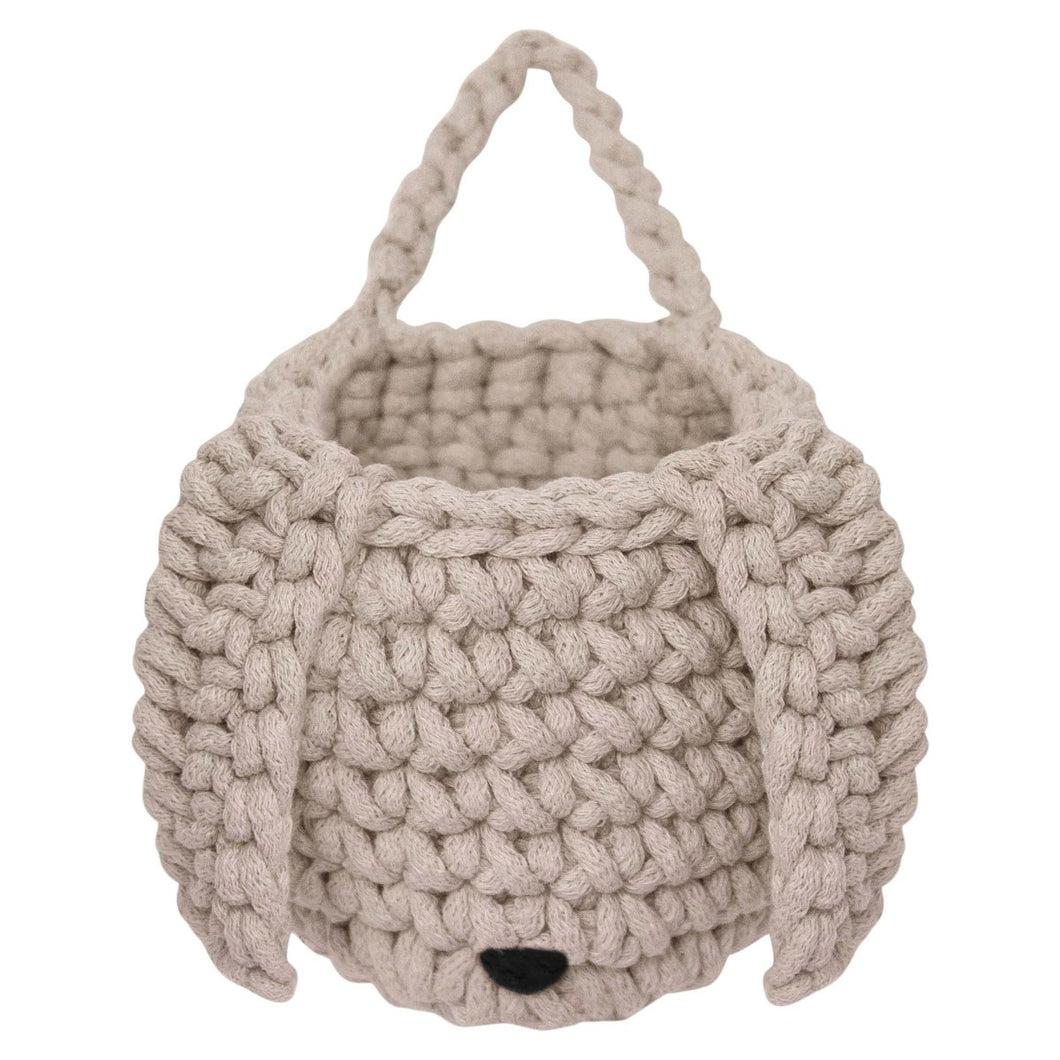 Crochet bunny basket | BEIGE - Zuri House