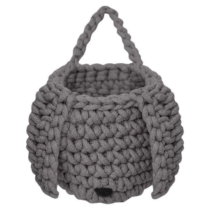 Crochet bunny basket | GREY - Zuri House