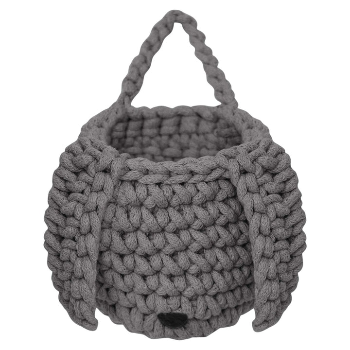 Crochet bunny basket | GREY - Zuri House