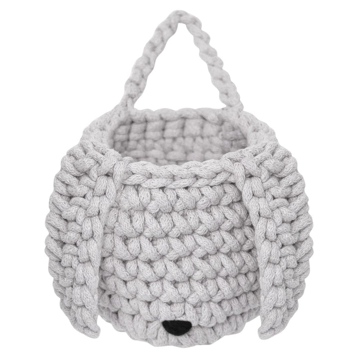 Crochet bunny basket | LIGHT GREY - Zuri House