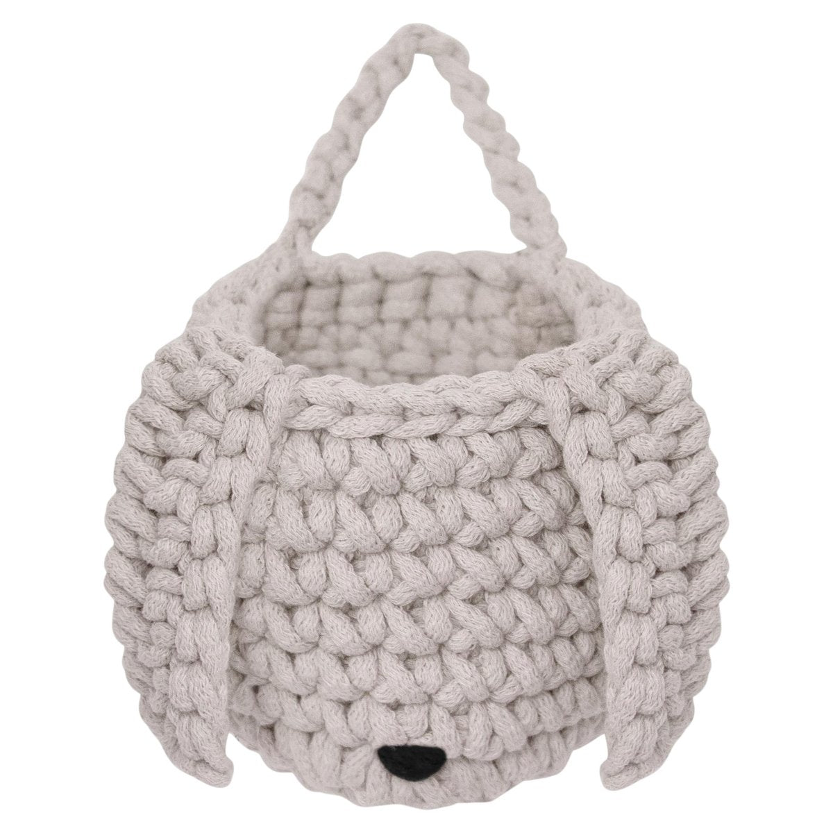 Crochet bunny basket | OATMEAL - Zuri House