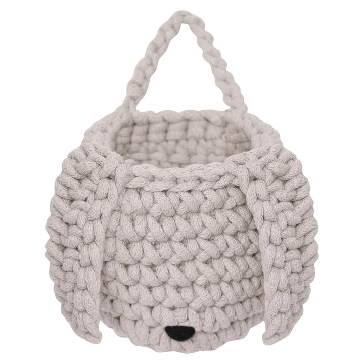 Crochet bunny basket | OATMEAL - Zuri House