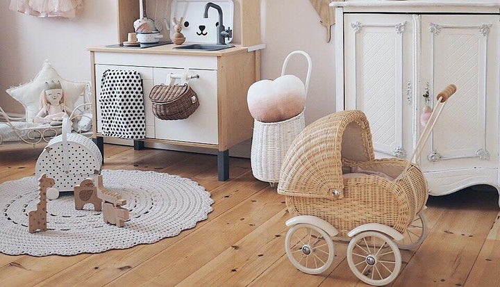 Crochet doily rug | BEIGE - Zuri House