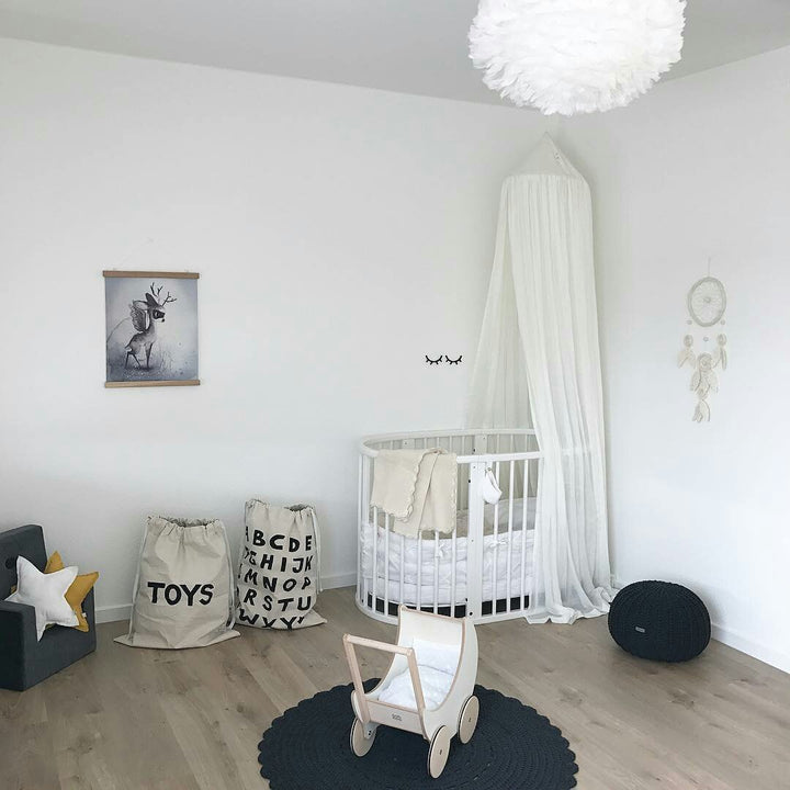 Crochet doily rug | CHARCOAL - Zuri House