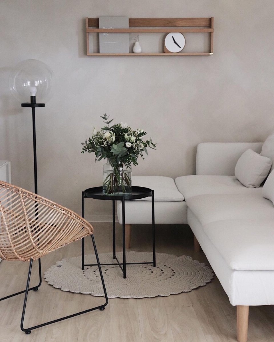 Crochet doily rug | OATMEAL - Zuri House
