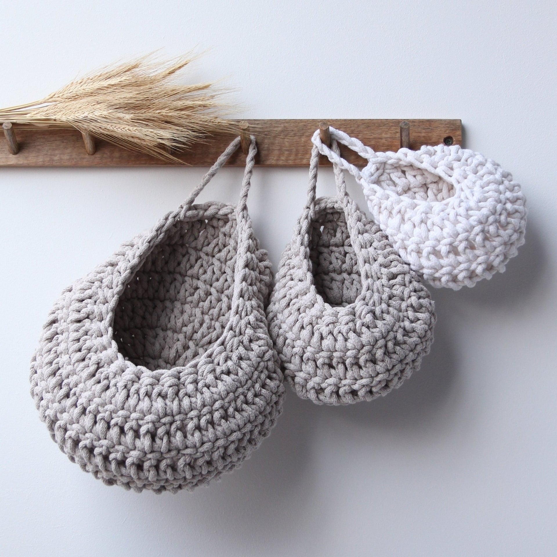 Crochet Drop Baskets - Zuri House