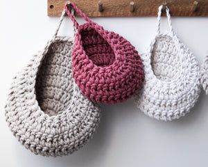 Crochet Drop Baskets - Zuri House