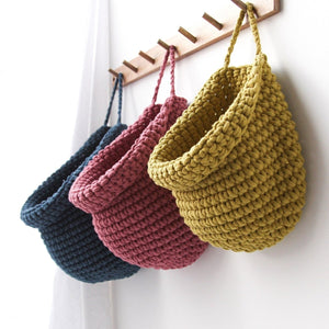 Crochet hanging bags | OLD ROSE - Zuri House
