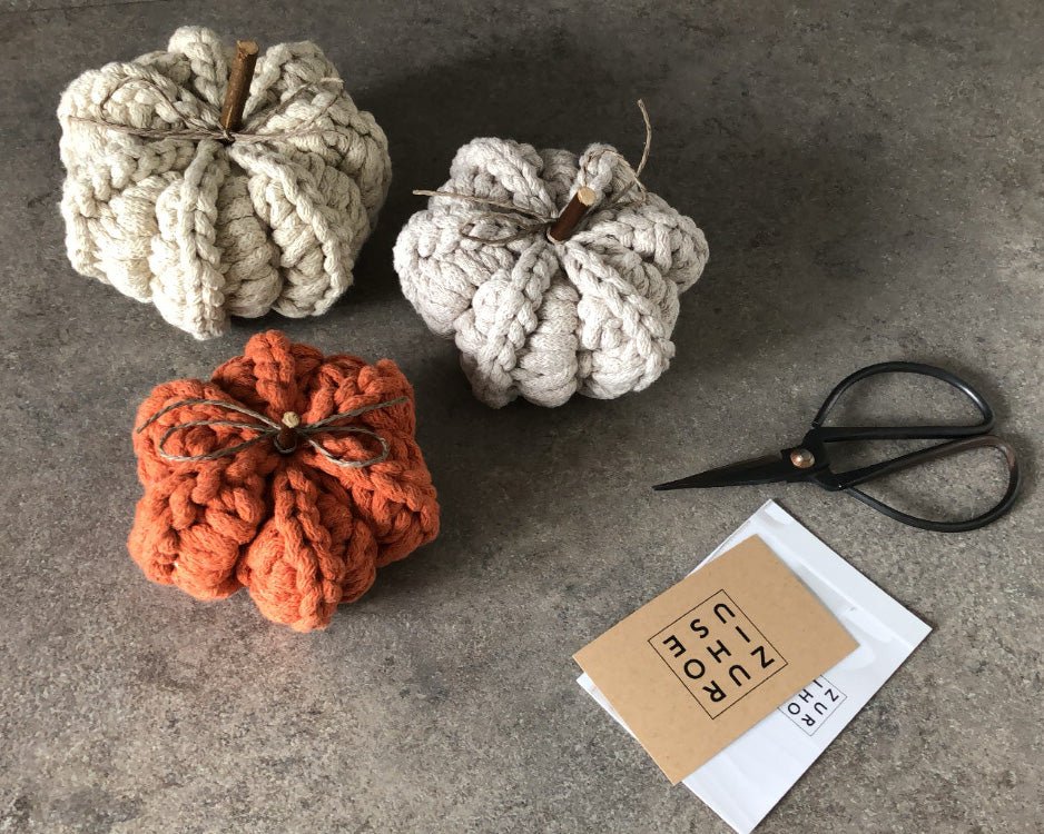 CROCHET PUMPKINS (SET OF 3) - Zuri House