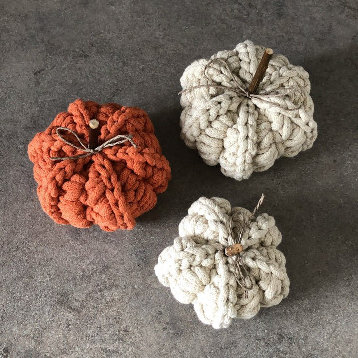 CROCHET PUMPKINS (SET OF 3) - Zuri House