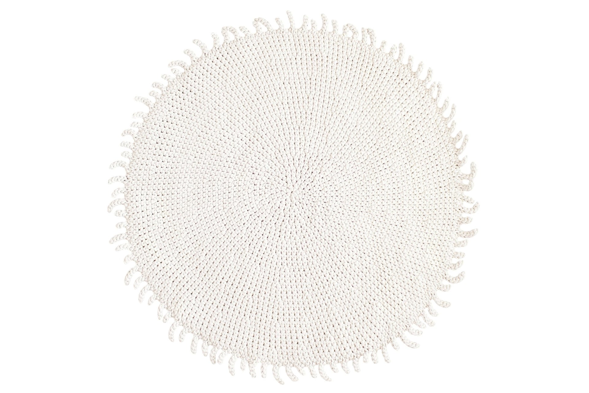Crocheted rug IVORY - Zuri House