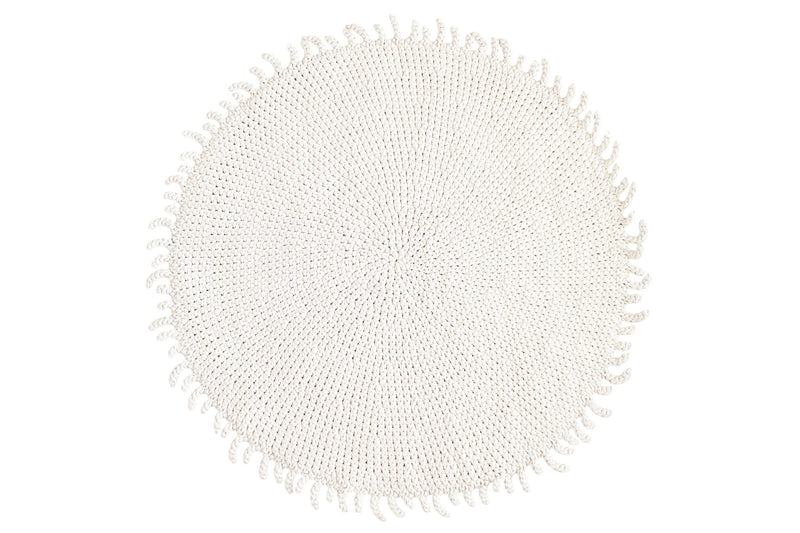 Crocheted rug IVORY - Zuri House