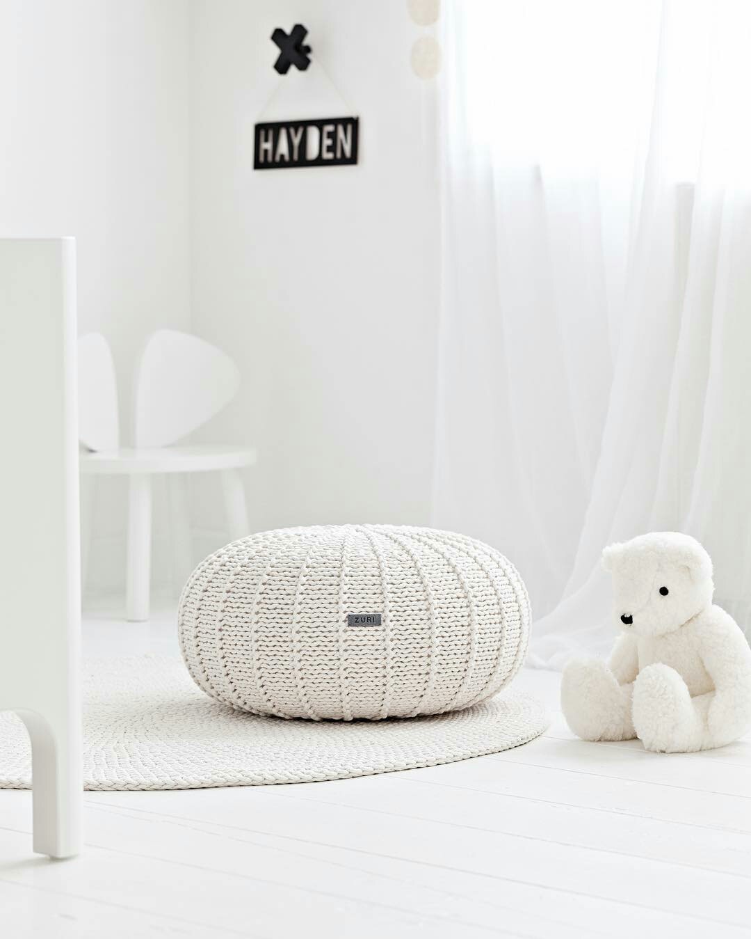 Crocheted rug IVORY - Zuri House