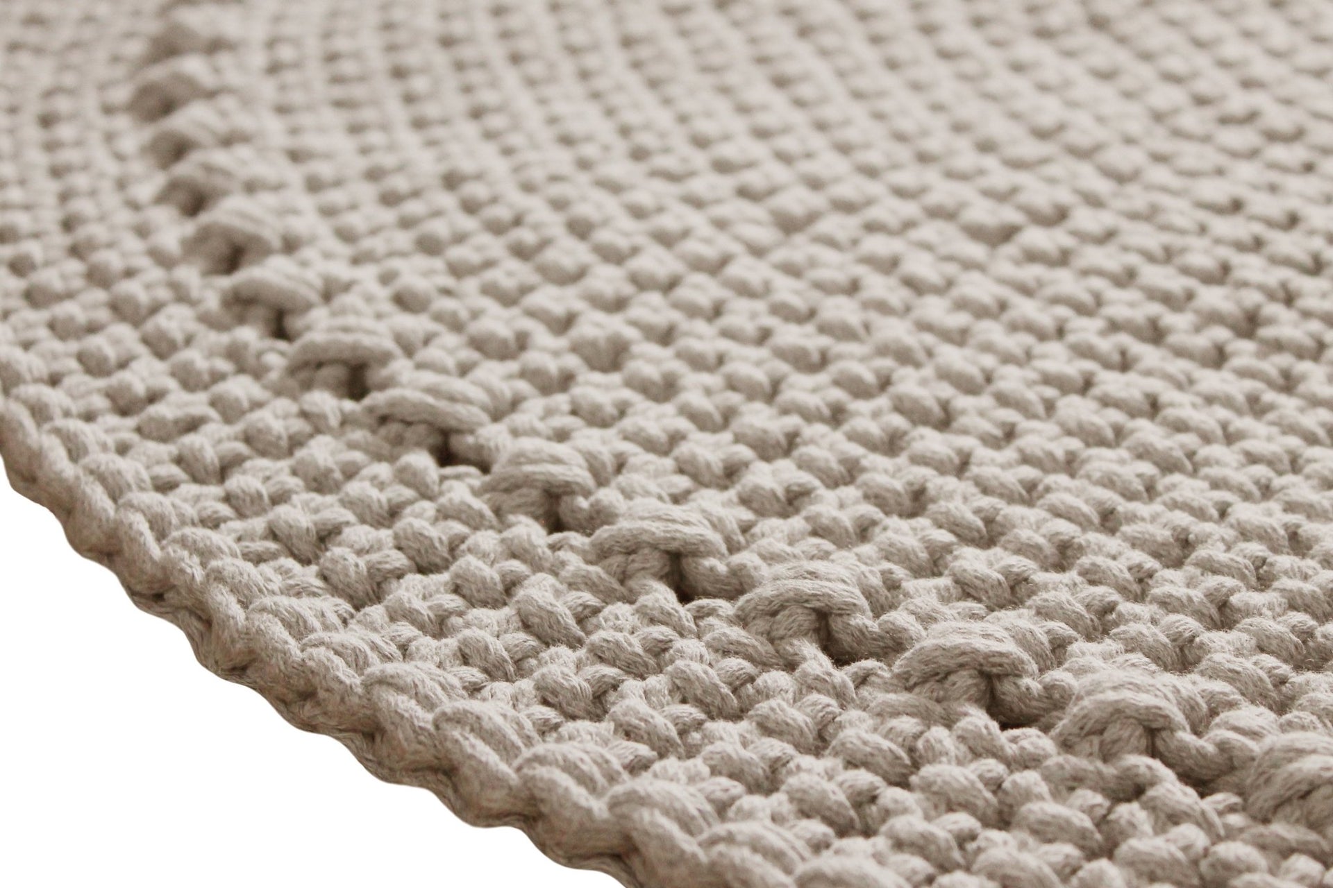 Crocheted rug NEBO | BEIGE - Zuri House