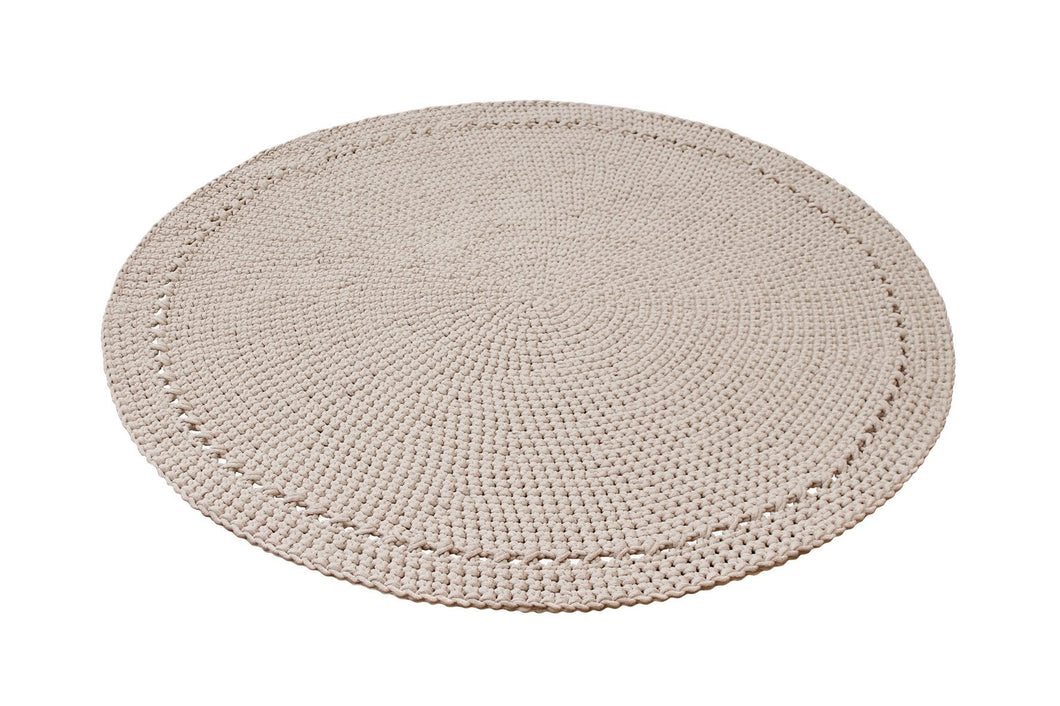 Crocheted rug NEBO | BEIGE - Zuri House