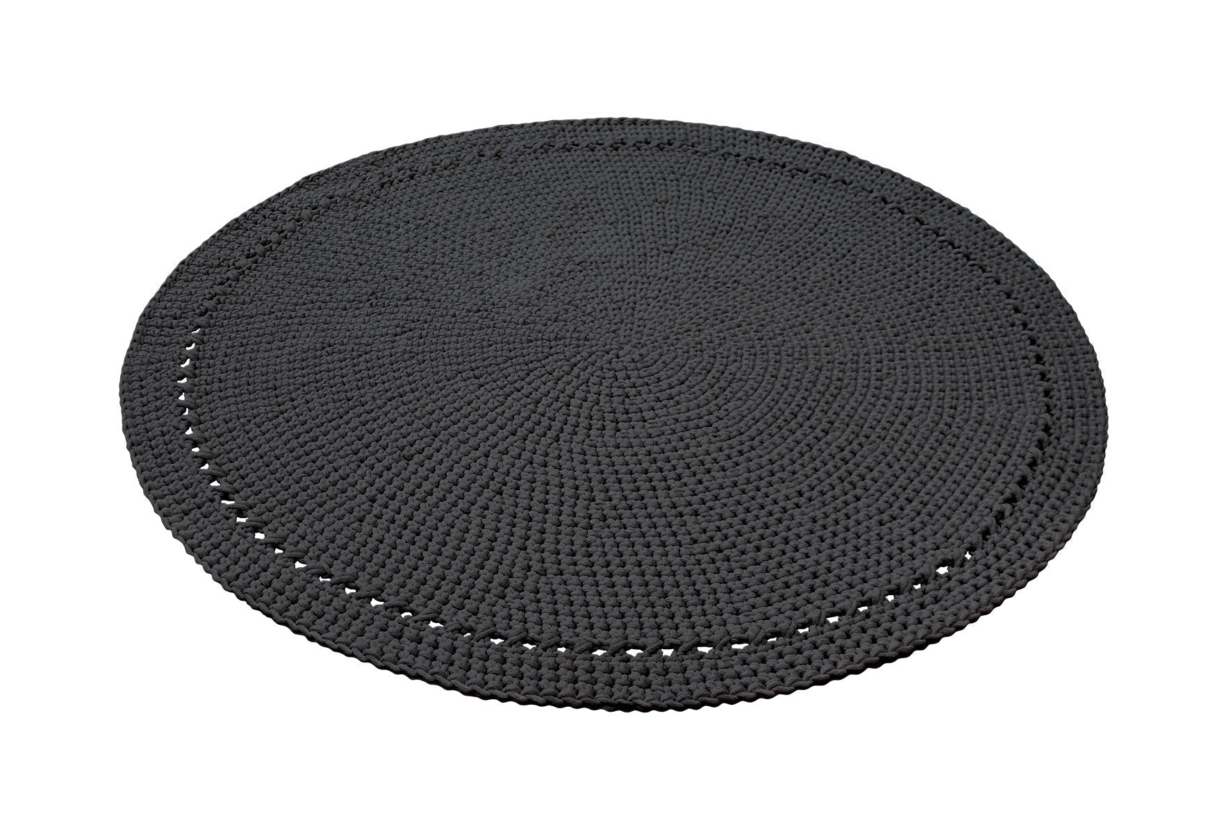 Crocheted rug NEBO | CHARCOAL - Zuri House