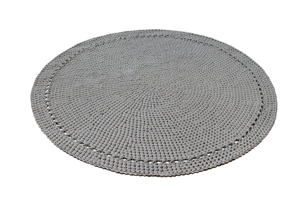 Crocheted rug NEBO | DARK GREY - Zuri House