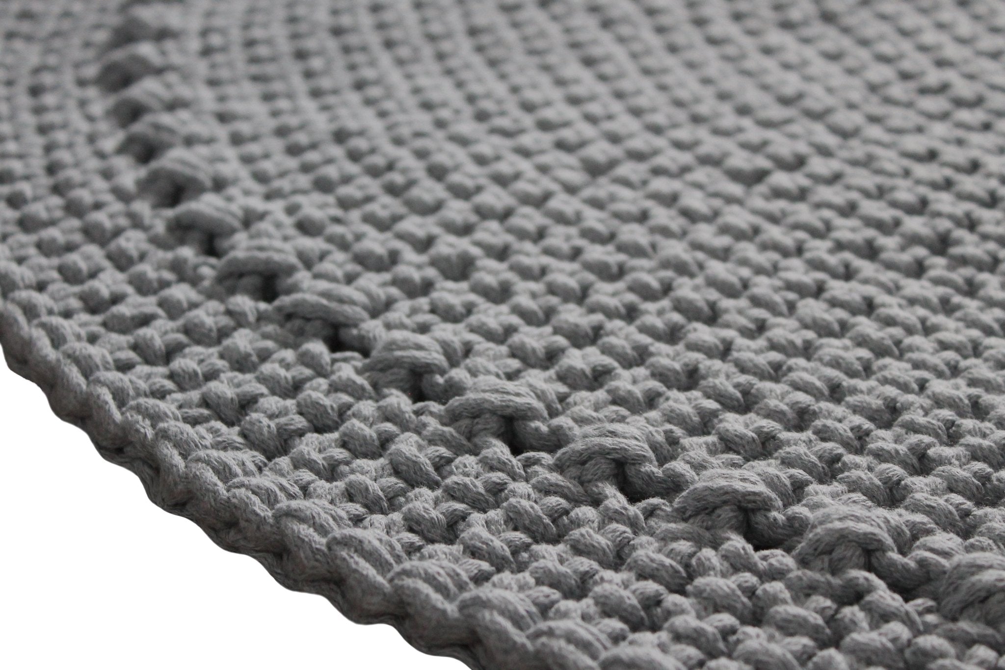 Crocheted rug NEBO | DARK GREY - Zuri House