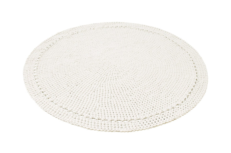 Crocheted rug NEBO | IVORY - Zuri House