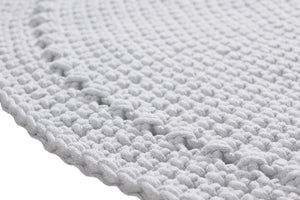 Crocheted rug NEBO | LIGHT GREY - Zuri House