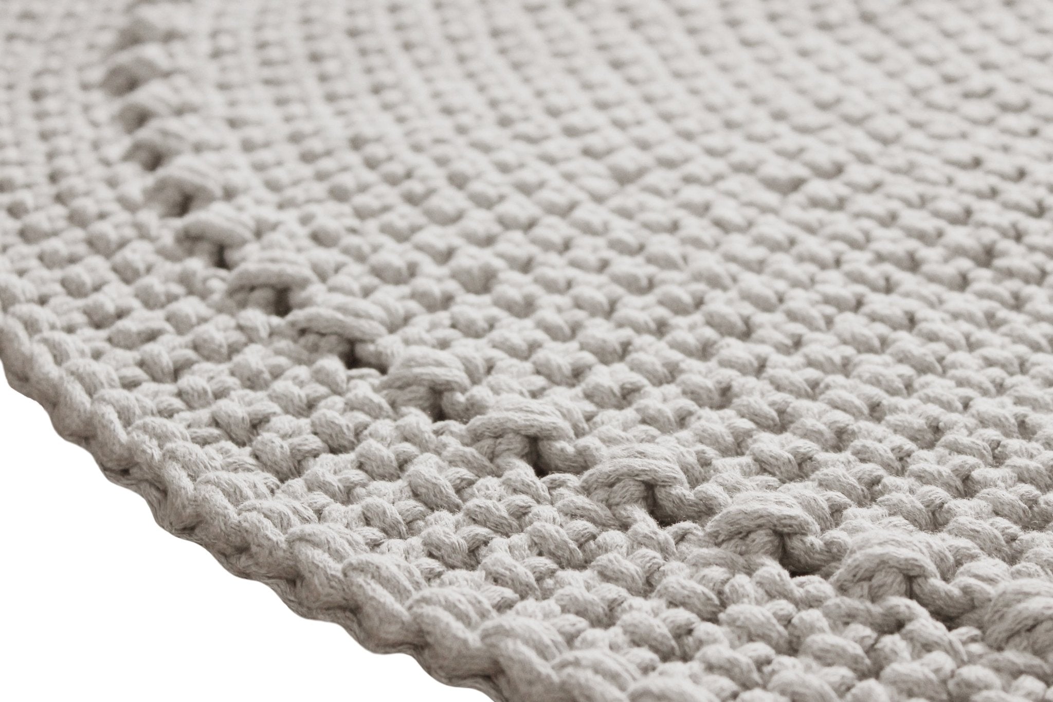 Crocheted rug NEBO | OATMEAL - Zuri House
