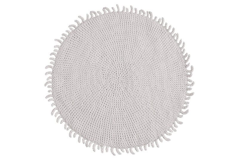 Crocheted rug OATMEAL - Zuri House