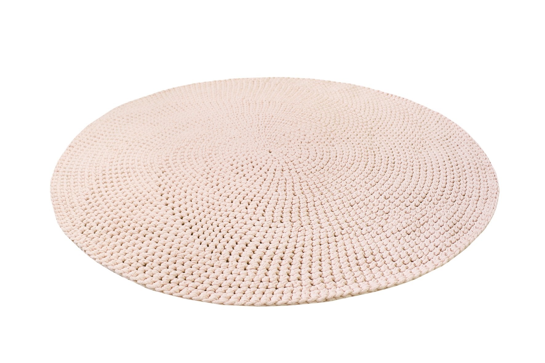 Crocheted rug POWDER PINK - Zuri House