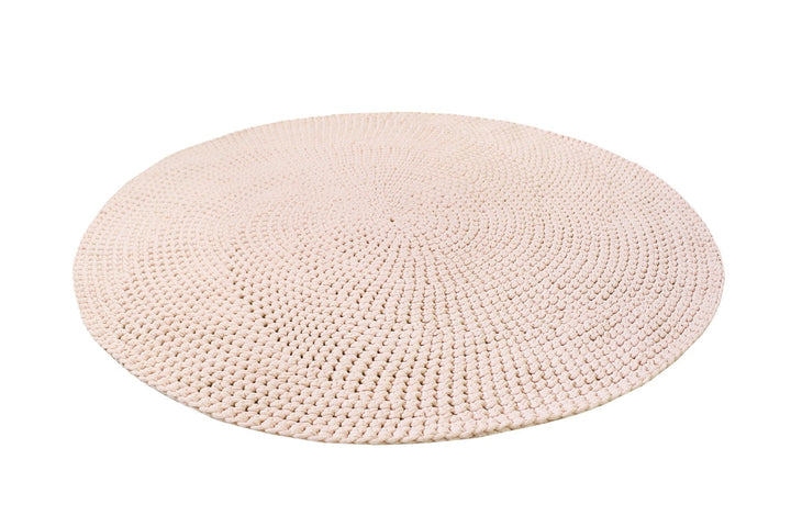 Crocheted rug POWDER PINK - Zuri House
