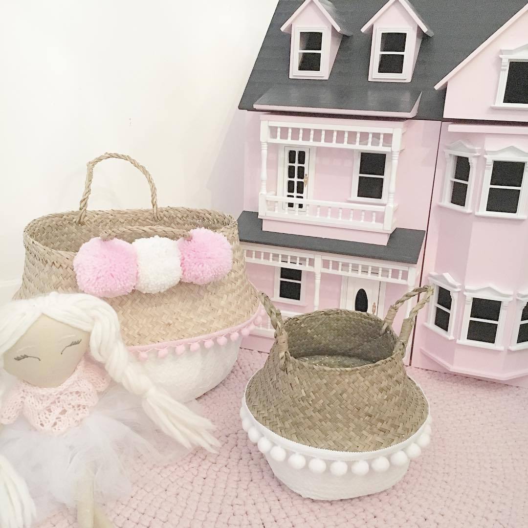 Crocheted rug POWDER PINK - Zuri House