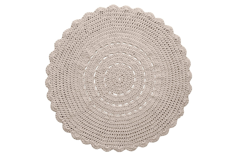 Doily rug BEIGE - Zuri House