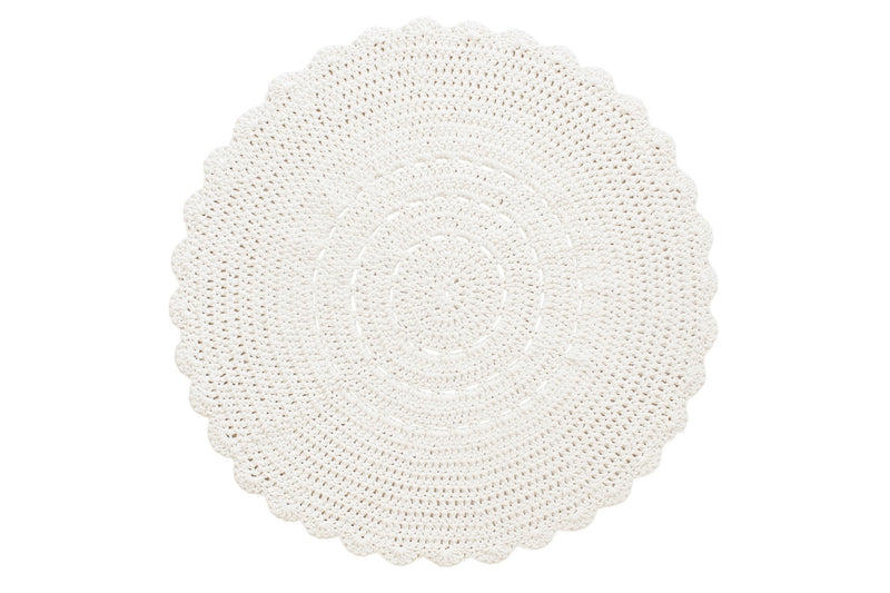 Doily rug IVORY - Zuri House