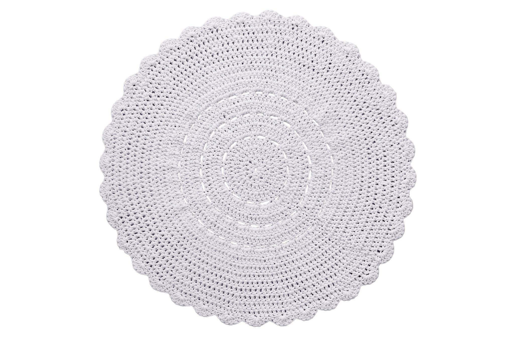 Doily rug LIGHT GREY - Zuri House