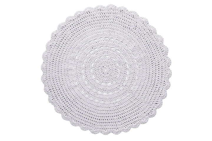 Doily rug LIGHT GREY - Zuri House