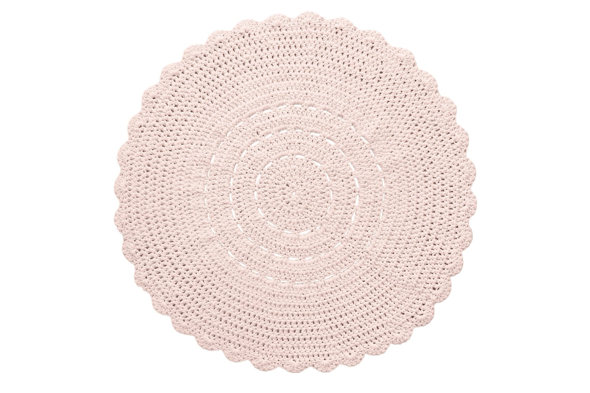 Doily rug POWDER PINK - Zuri House