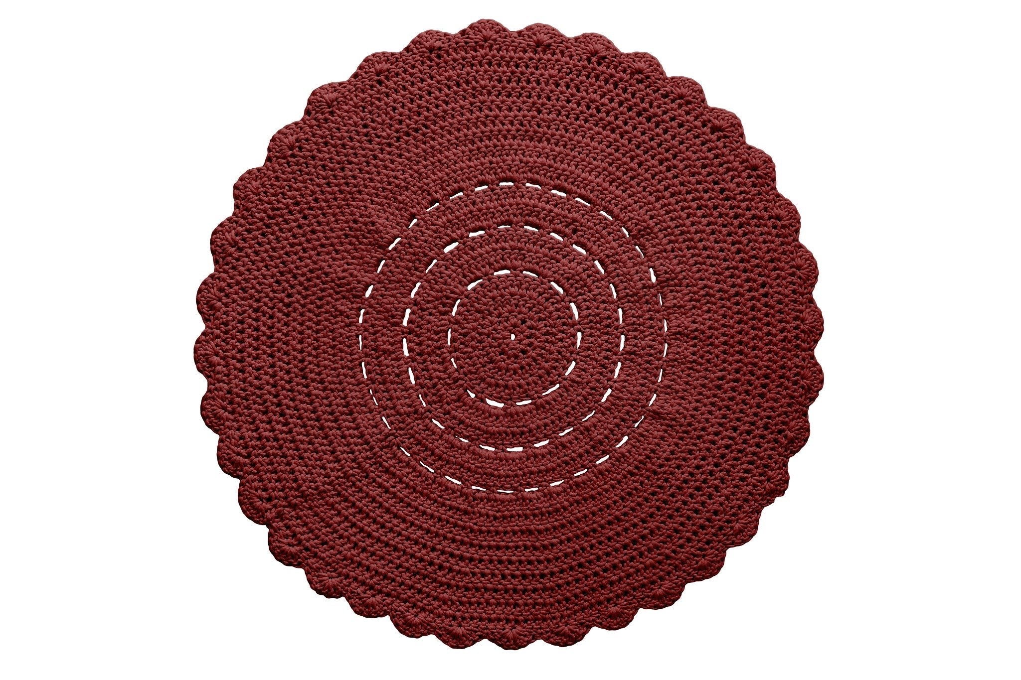 Doily rug TERRACOTTA - Zuri House