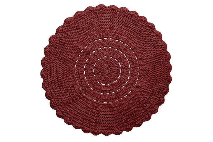 Doily rug TERRACOTTA - Zuri House