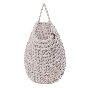 Crochet hanging bags | OATMEAL