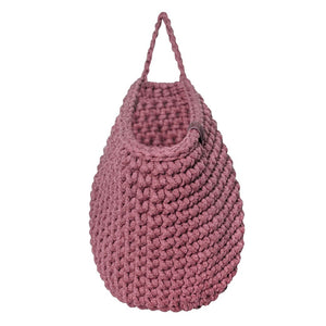 Crochet hanging bags | OLD ROSE